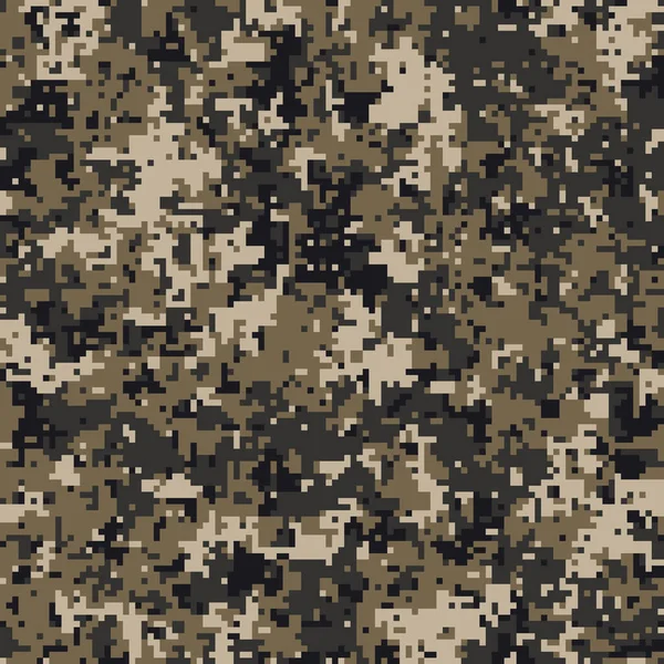Kamuflase Piksel Untuk Seragam Tentara Desain Kain Camo Modern Latar - Stok Vektor