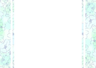 Arka plan için kiraz çiçekleri ve alkol mürekkebi.