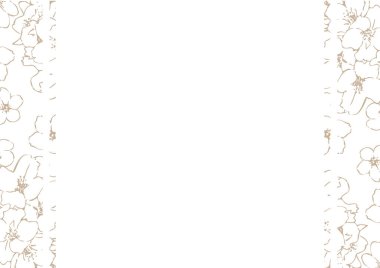 Kiraz çiçeği çiziminin arkaplan sanatı