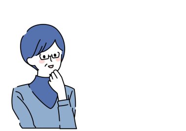 Eğlenceyi düşünen bir kadının klip sanatı.