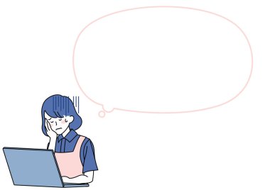 Bilgisayar ve balonla arası iyi olmayan bir bakıcının klip sanatı.