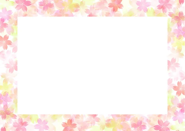 Cherry Blossom Transparente Fundos Web Gráficos Spring Frame Clip Artes — Fotografia de Stock