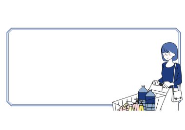 Kadın alışverişinin sanat çerçevesi