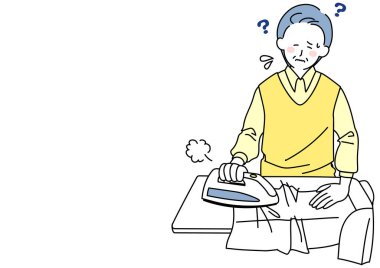 İyi ütü yapamayan son sınıf öğrencisinin resmi.