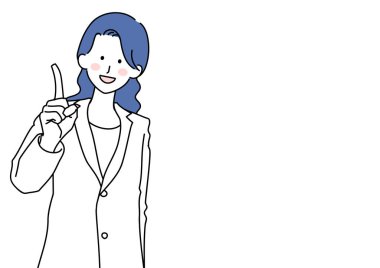 Illustration of a physician explaining a point