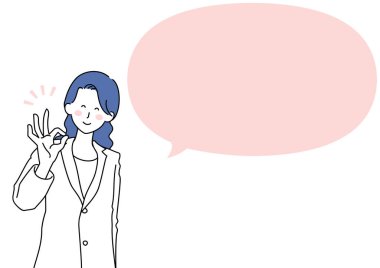 Illustration of a doctor and a blurb explaining a point