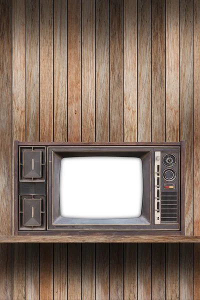 Televisie op plank — Stockfoto