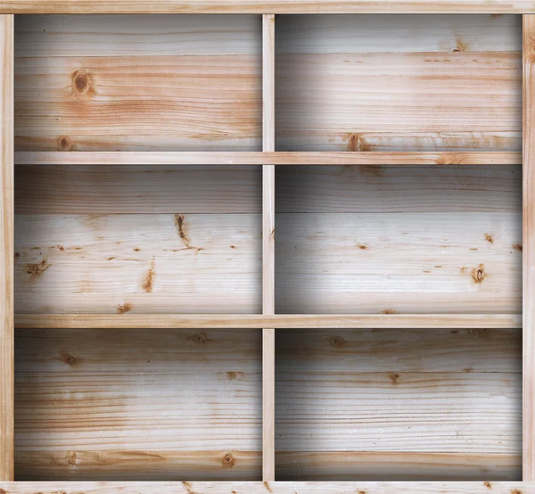 Holzregale — Stockfoto