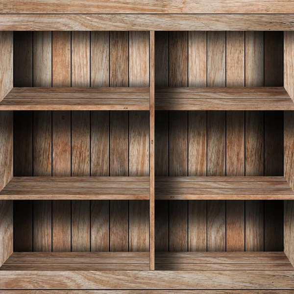 Empty wood shelf — Stock Photo, Image