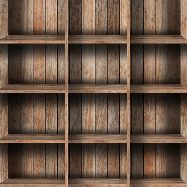 Empty wood shelf — Stock Photo, Image