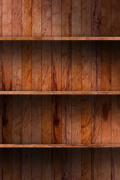 Empty wood shelf — Stock Photo, Image