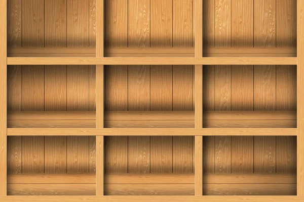 Empty wood shelf — Stock Photo, Image