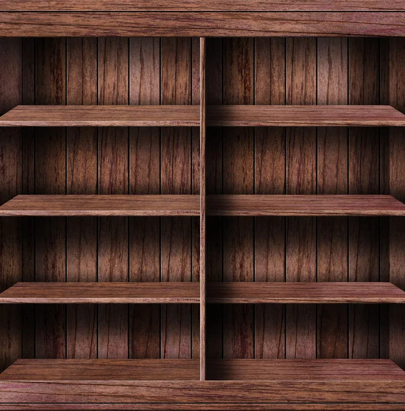 Empty wood shelf — Stock Photo, Image