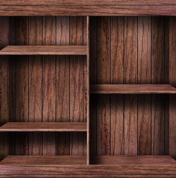 Empty wood shelf — Stock Photo, Image