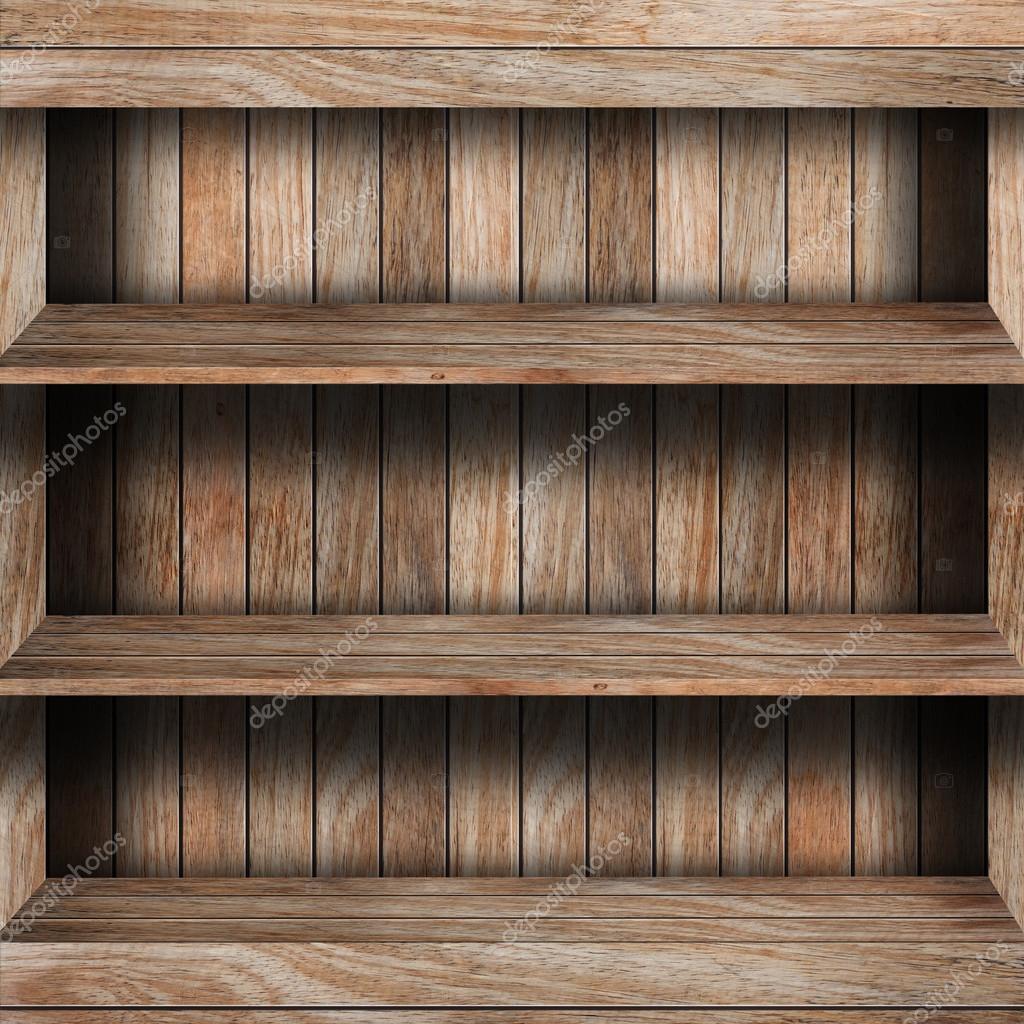 Estante de madera vacío — Foto de stock © koydesign #36623243