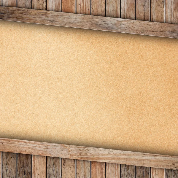 Legno su carta marrone — Foto Stock