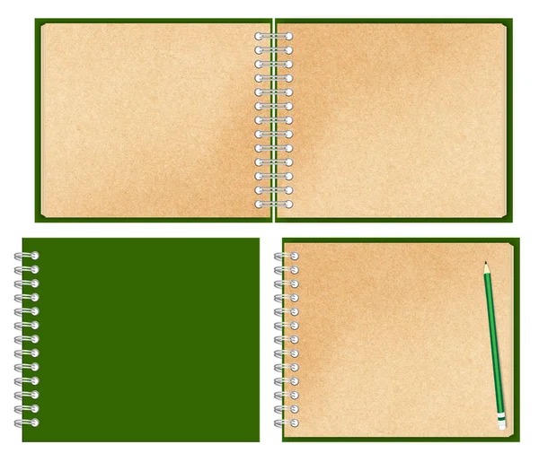 Notebook with blank cover — Stock Photo, Image