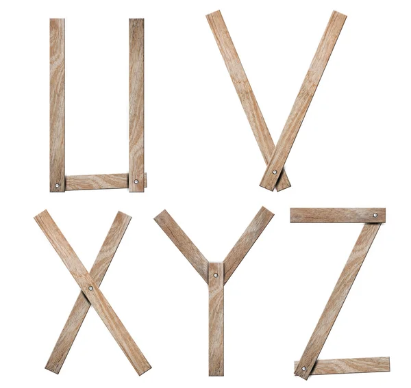 Wooden Alphabet — Stock Photo, Image