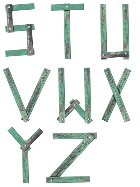 Wooden Alphabet set — Stock Photo, Image