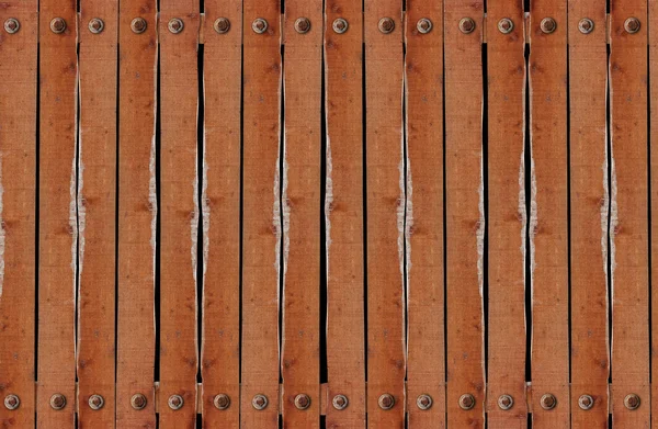 木製の壁の行 — ストック写真