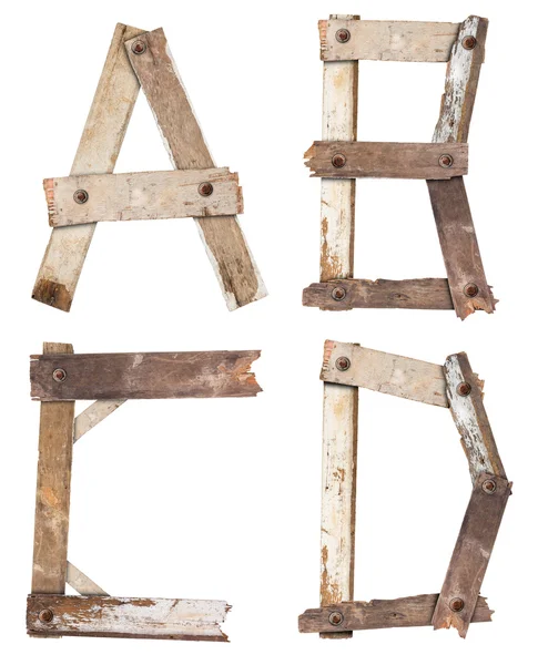 Alphabet en bois — Photo