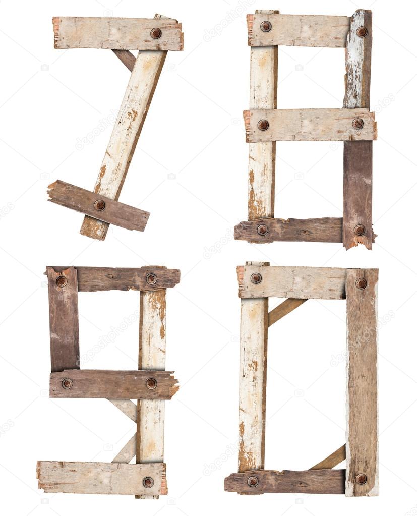 Wooden Alphabet number