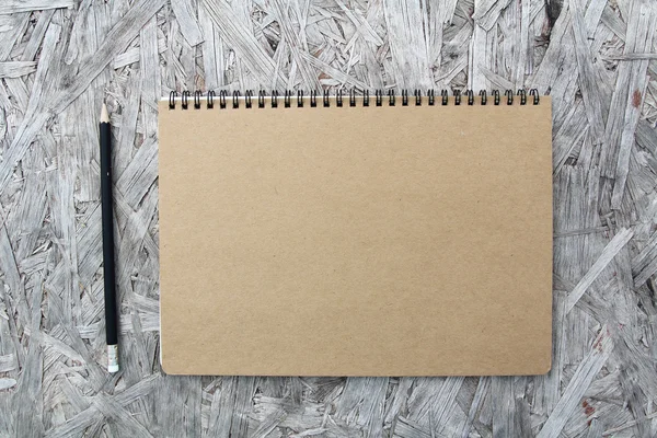 Újrahasznosított papír notebook — Stock Fotó