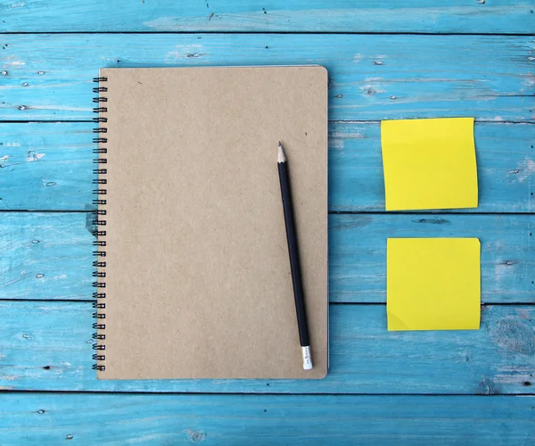 Notebook on desk — Stock Photo, Image