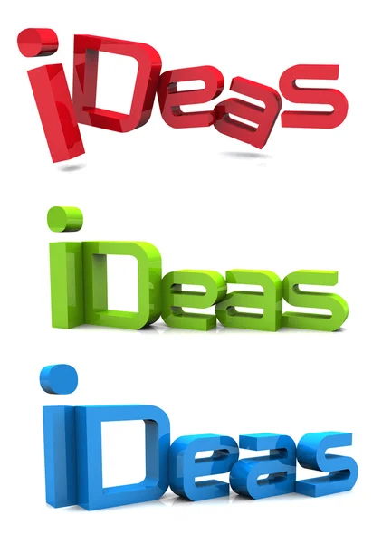 Word " Idea" - 3d render — Stock Photo, Image