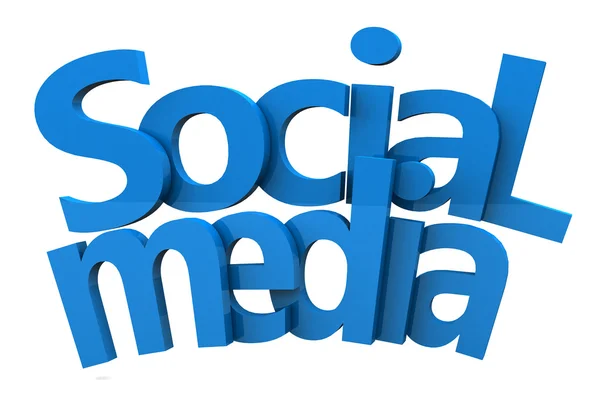 3d social media — Stock Photo, Image