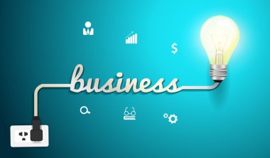 wektor biznes inspiracja koncepcja kreatywnych żarówki