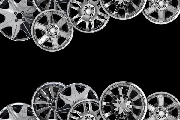 Car alloy wheel background template design — Stock Photo, Image