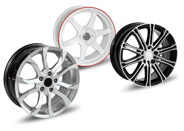 Car alloy rim on white background — Stock Photo, Image