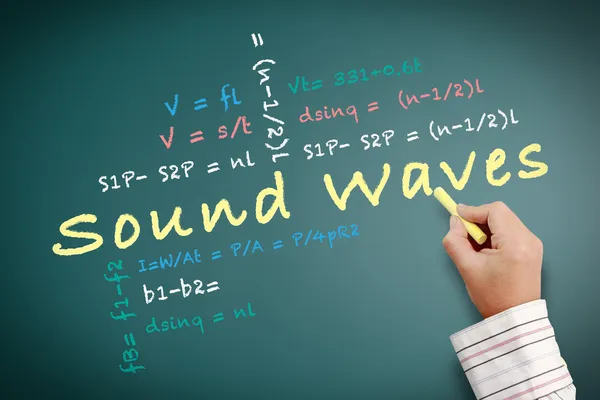 Концепция звуковых волн — стоковое фото