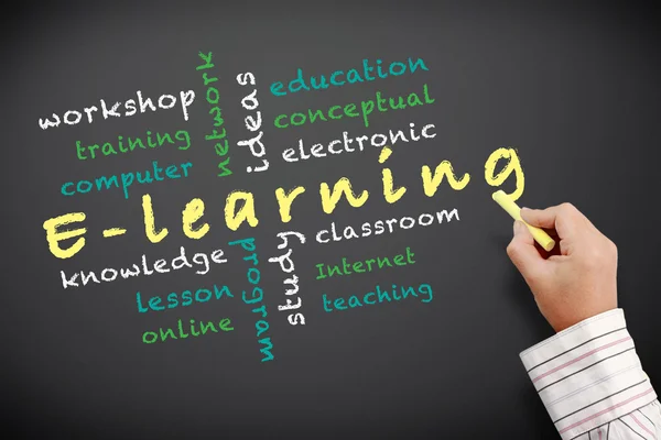 Concetto di e-learning — Foto Stock