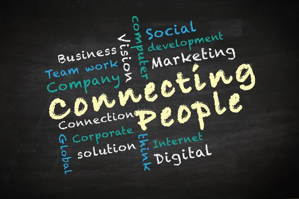 Connecting people concept — Stock Photo, Image