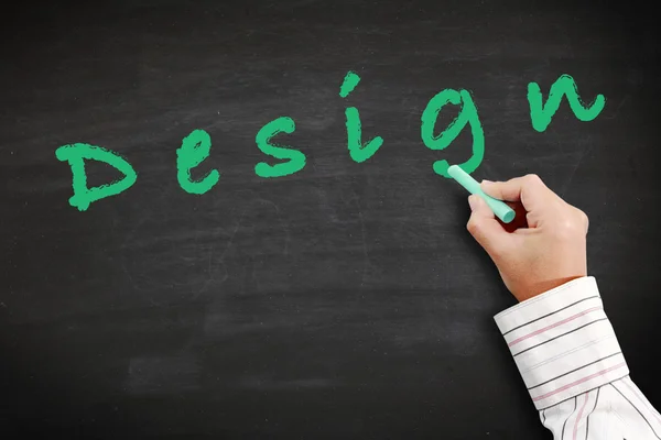 Design on  blackboard — Stock Photo, Image