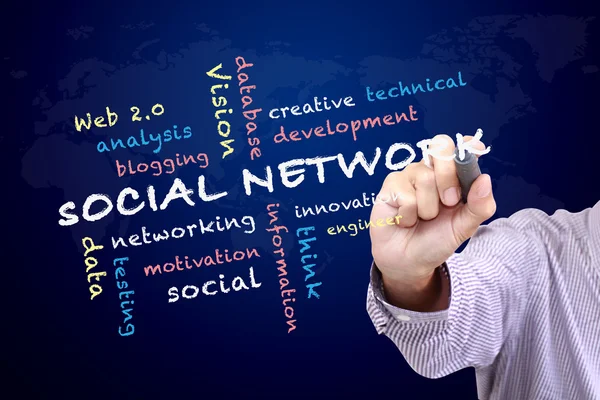 Social networking concept — Stock Photo, Image