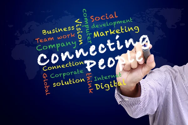 Connecting people concept — Stock Photo, Image