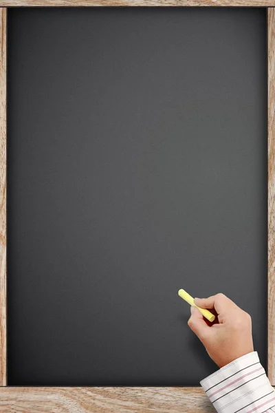 Escrita da mão no quadro negro — Fotografia de Stock