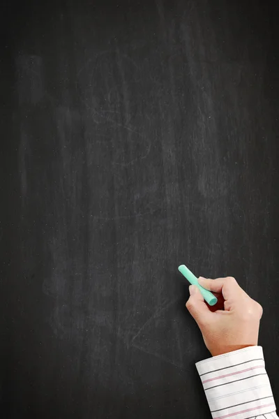 Handschrift op schoolbord Stockafbeelding