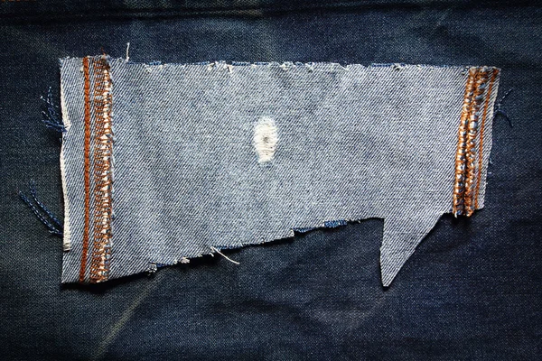 Dymek z blue jeans — Zdjęcie stockowe
