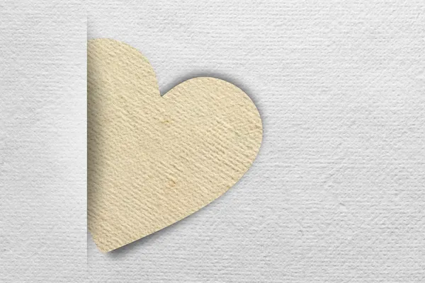 Открытка на день Святого Валентина с текстурой сердечной бумаги — стоковое фото