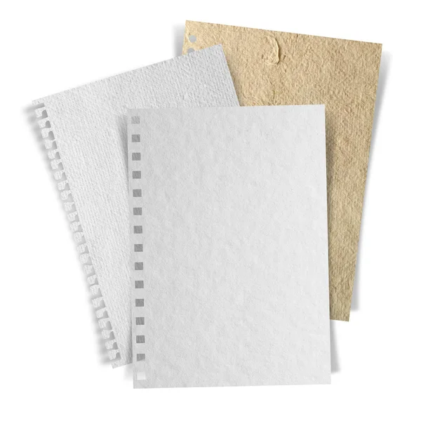 Stapel papier textuur bladachtergrond — Stockfoto