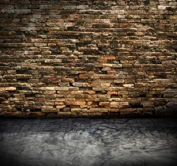 Old room with brick wall — Stock Photo, Image