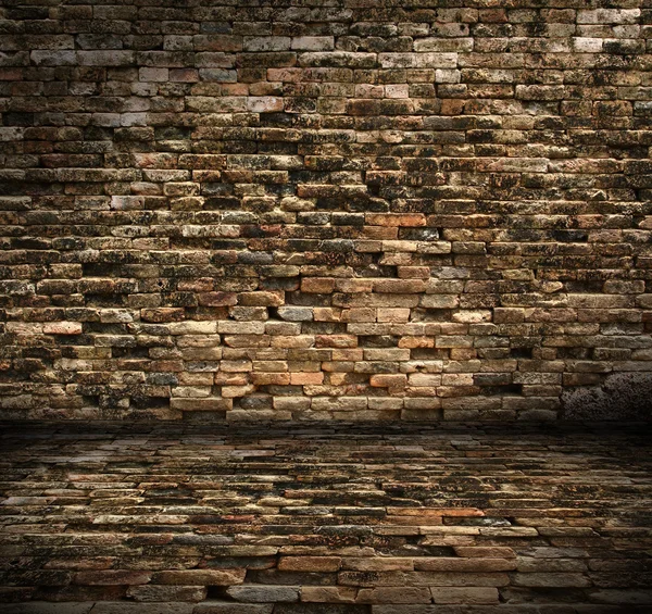 Old room with brick wall — Stock Photo, Image