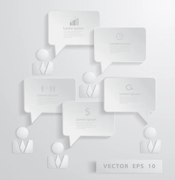 Modern organisation diagram människor tanken affärsidé. — Stock vektor