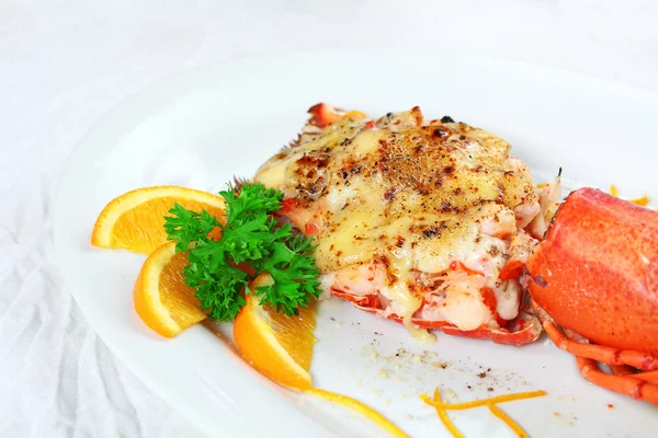 Baked lobster with cheese — Stock Photo, Image