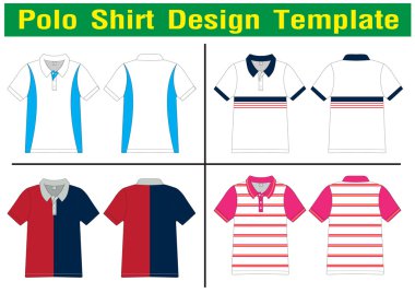 Polo shirt design clipart