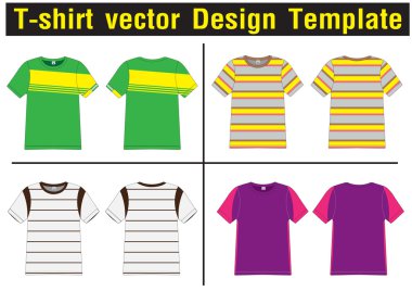 t-shirt vektör şablonu